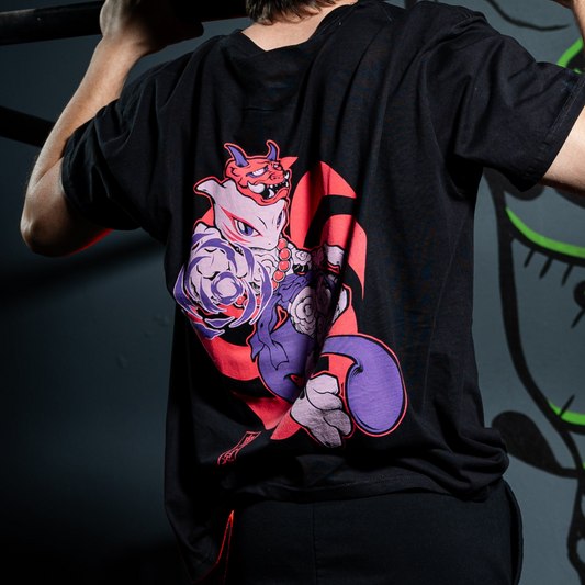 MEWTWO | NEGRO |  Playera Corte regular| 180g | "Esencia oversize"