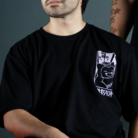 SNORLAX | NEGRO |  Playera Corte regular| 180g | "Esencia oversize"