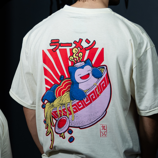 SNORLAX | BLANCO | Playera Corte regular| 180g | "Esencia oversize"